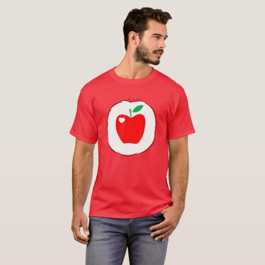 Apple-Care-For-Beer-Heart-Costume Halloween Gifts T-shirt (Voorkant volledig)
