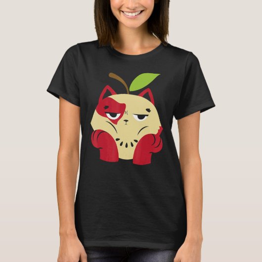 Apple Cat Apple Pick Squad Apple Fruit T-shirt (Voorkant)