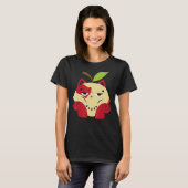 Apple Cat Apple Pick Squad Apple Fruit T-shirt (Voorkant volledig)