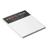 Apple Chalkboard A Note van leraar Notitieblok (Schuin)
