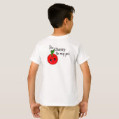 Apple Cherry Cute Love Happy Sweet Fun Kinder T-shirt (Achterkant volledig)
