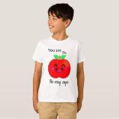 Apple Cherry Cute Love Happy Sweet Fun Kinder T-shirt (Voorkant volledig)
