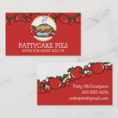 Apple cherry pie homemade bakkerij visitekaartje (Voorkant / Achterkant)