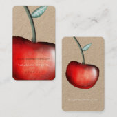 Apple Cherry Visitekaartje (Voorkant / Achterkant)