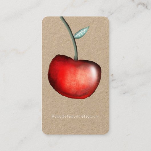 Apple Cherry Visitekaartje (Achterkant)