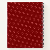 Apple Chibi ontwerp Journal Spiral Notebook Notitieboek (Achterkant)