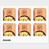 Apple Chips Aangepaste Label Sticker (Vel)