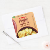 Apple Chips Aangepaste Label Sticker (Envelop)