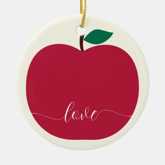 Apple Christmas Tree Ornament (Voorkant)