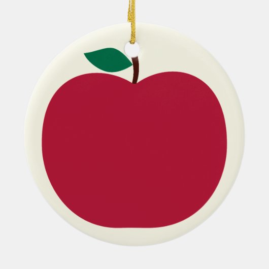 Apple Christmas Tree Ornament (Achterkant)