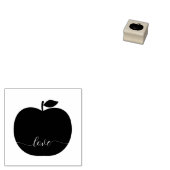 Apple Christmas Tree Ornament Rubberstempel (Gestempeld)