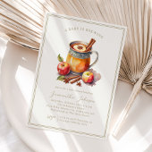  Apple Cider Autumn Baby shower Kaart
