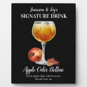 Apple Cider Bellini ・ PERSONALIZE DEZE Drink Fotoplaat (Voorkant)