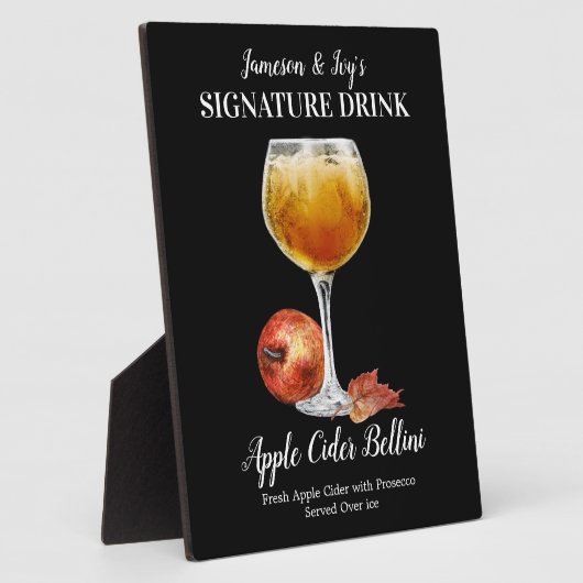 Apple Cider Bellini ・ PERSONALIZE DEZE Drink Fotoplaat (Zijkant)
