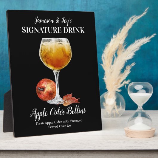Apple Cider Bellini ・ PERSONALIZE DEZE Drink Fotoplaat (Zijkant)