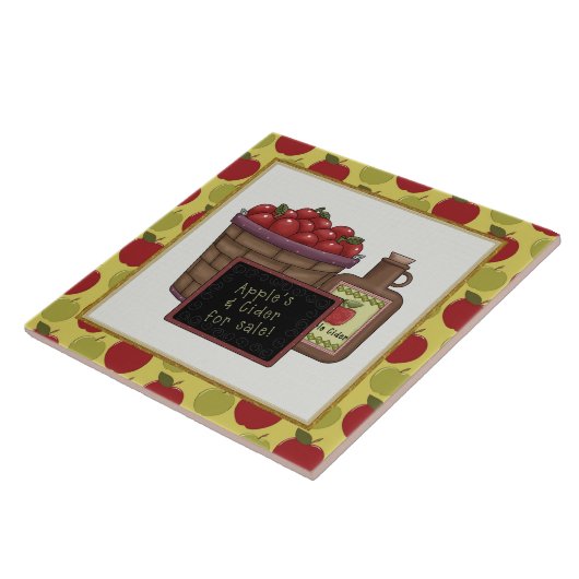 Apple Cider cartoon keuken tegel Tegeltje (Zijkant)