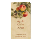 Apple cider flessetiket etiket (Voorkant)
