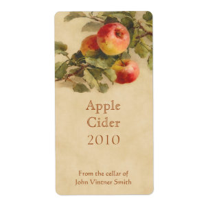 Apple cider flessetiket etiket