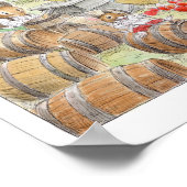 Apple Cider Harvesting Mice Print door Wallace Tri (Hoek)