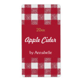 Apple cider inblikken label (Voorkant)