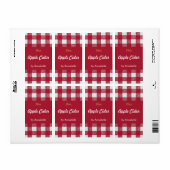 Apple cider inblikken label (Full Sheet)