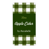 Apple cider inblikken label (Voorkant)