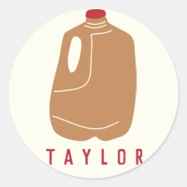 Apple Cider Jug Illustratie Ronde Sticker