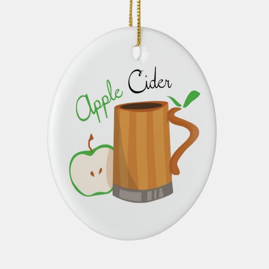 Apple Cider Keramisch Ornament (Rechts)