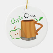 Apple Cider Keramisch Ornament (Voorkant)