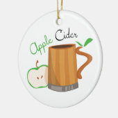 Apple Cider Keramisch Ornament (Links)