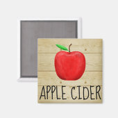 Apple Cider Red Apple Magneet (Voorkant / Achterkant)