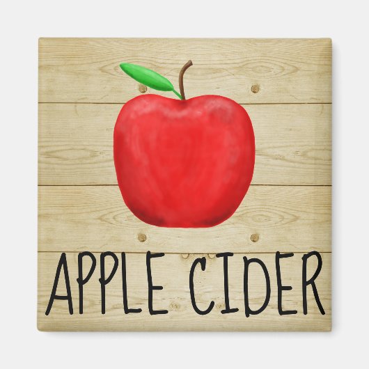 Apple Cider Red Apple Magneet (Voorkant)