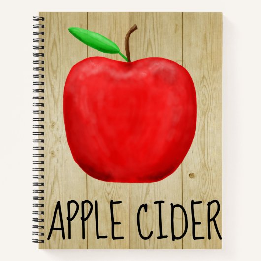 Apple Cider Red Apple Notitieboek (Voorkant)