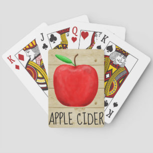 Apple Cider Red Apple Pokerkaarten