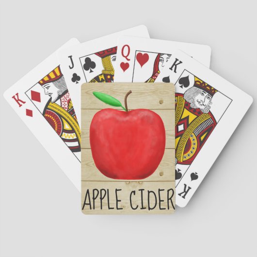 Apple Cider Red Apple Pokerkaarten (Achterkant)
