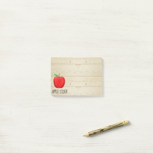 Apple Cider Red Apple Post-it® Notes (Op bureau)