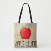 Apple Cider Red Apple Tote Bag (Voorkant)