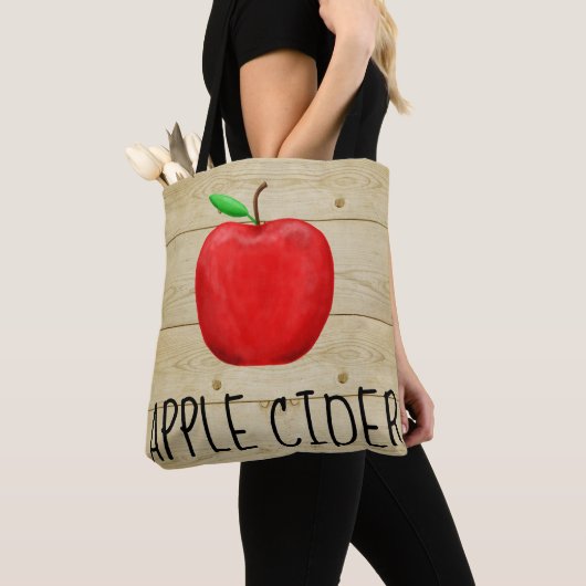 Apple Cider Red Apple Tote Bag (Dichtbij)