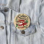 Apple Cider Season, grafische illustratie Ronde Button 7,6 Cm (In situ)