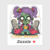 Apple Cider Seizoen Zombie Sticker (Vel)