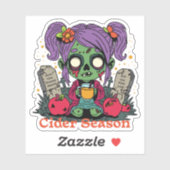 Apple Cider Seizoen Zombie Sticker (Vel)