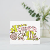 Apple Cider Sign Briefkaart (Staand voorkant)