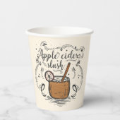 Apple Cider Slush Thanksgiving Papieren Bekers (Voorkant)