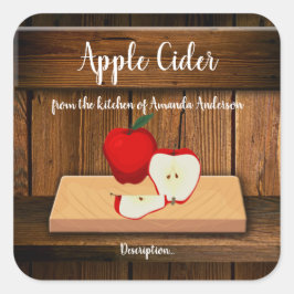 Apple Cider Sq Product Label