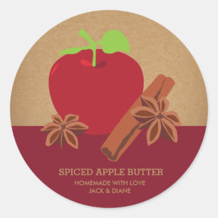 Apple Cinnamon Anise homemade Ronde Sticker