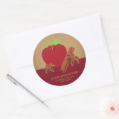 Apple Cinnamon Anise zelfgemaakt Ronde Sticker (Envelop)
