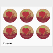 Apple Cinnamon Anise zelfgemaakt Ronde Sticker (Vel)