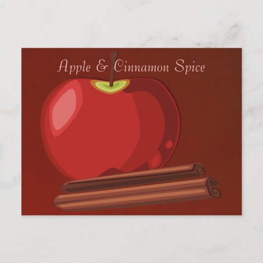 Apple Cinnamon Briefkaart (Voorkant)
