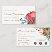 Apple Cinnamon Herfst of Winter Bakery Food Visitekaartje (Voorkant / Achterkant)