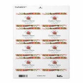 Apple Cinnamon Herfst of Winter Holiday Shop Etiket (Full Sheet)